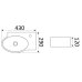Умывальник CeramaLux 9100L, Подвесной, Прямоугольная, Белый, Фаянс Умывальник CeramaLux 9100L, Подвесной, Прямоугольная, Белый, Фаянс