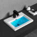 Умывальник CeramaLux 9393-50, Прямоугольная, Белый, Фаянс Умывальник CeramaLux 9393-50, Прямоугольная, Белый, Фаянс