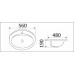 Умывальник CeramaLux 9413, Овальная, Белый, Фаянс Умывальник CeramaLux 9413, Овальная, Белый, Фаянс