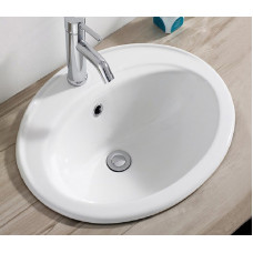 Умывальник CeramaLux 9413, Овальная, Белый, Фаянс