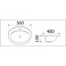 Умывальник CeramaLux 9413, Овальная, Белый, Фаянс Умывальник CeramaLux 9413, Овальная, Белый, Фаянс