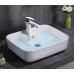 Умывальник CeramaLux 9445, Накладная, Прямоугольная, Белый, Фаянс Умывальник CeramaLux 9445, Накладная, Прямоугольная, Белый, Фаянс