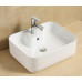 Умывальник CeramaLux 9445, Накладная, Прямоугольная, Белый, Фаянс Умывальник CeramaLux 9445, Накладная, Прямоугольная, Белый, Фаянс