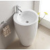 Умывальник CeramaLux B133, Напольный, Круглая, Белый, Фаянс Умывальник CeramaLux B133, Напольный, Круглая, Белый, Фаянс