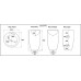 Умывальник CeramaLux B133B, Напольный, Круглая, Черный, Фаянс Умывальник CeramaLux B133B, Напольный, Круглая, Черный, Фаянс