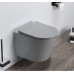 Унитаз CeramaLux B2330-3MH, Подвесной, Безободковый, Круглая, Светло-серый, Фаянс Унитаз CeramaLux B2330-3MH, Подвесной, Безободковый, Круглая, Светло-серый, Фаянс