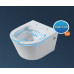 Унитаз CeramaLux B2330, Подвесной, Безободковый, Круглая, Белый глянцевый, Бело-глянцевый, Фаянс Унитаз CeramaLux B2330, Подвесной, Безободковый, Круглая, Белый глянцевый, Бело-глянцевый, Фаянс