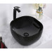 Умывальник CeramaLux D1301H004, Накладная, Четверть круга, Черный, Фаянс Умывальник CeramaLux D1301H004, Накладная, Четверть круга, Черный, Фаянс
