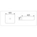 Умывальник CeramaLux D1305H004, Накладная, Прямоугольная, Черный, Фаянс Умывальник CeramaLux D1305H004, Накладная, Прямоугольная, Черный, Фаянс