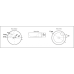 Умывальник CeramaLux D1306H004, Накладная, Круглая, Черный, Фаянс Умывальник CeramaLux D1306H004, Накладная, Круглая, Черный, Фаянс