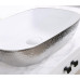 Умывальник CeramaLux D1333H021, Накладная, Прямоугольная, Белый, Фаянс