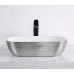 Умывальник CeramaLux D1333H131, Накладная, Прямоугольная, Белый, Фаянс
