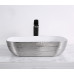 Умывальник CeramaLux D1333H131, Накладная, Прямоугольная, Белый, Фаянс