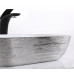 Умывальник CeramaLux D1333H131, Накладная, Прямоугольная, Белый, Фаянс