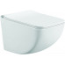 Унитаз CeramaLux K255, Подвесной, Безободковый, Круглая, Белый глянцевый, Фаянс Унитаз CeramaLux K255, Подвесной, Безободковый, Круглая, Белый глянцевый, Фаянс