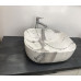 Умывальник CeramaLux K397G125, Накладная, Прямоугольная, Под камень, Фаянс