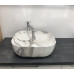 Умывальник CeramaLux K397G125, Накладная, Прямоугольная, Под камень, Фаянс