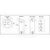 Умывальник CeramaLux P7030L, Напольный, Круглая, Белый, Фаянс Умывальник CeramaLux P7030L, Напольный, Круглая, Белый, Фаянс