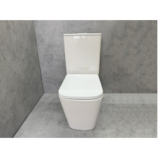 Унитаз CeramaLux TR 2170, Напольный, Прямоугольная, Белый глянцевый, Фаянс