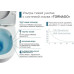 Унитаз CeramaLux Antica TR2196ZK, Подвесной, Безободковый, Овальная, Белый глянцевый, Фаянс
