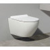 Унитаз CeramaLux Antica TR2196ZK, Подвесной, Безободковый, Овальная, Белый глянцевый, Фаянс