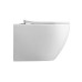 Унитаз CeramaLux Antica TR2196ZK, Подвесной, Безободковый, Овальная, Белый глянцевый, Фаянс