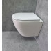 Унитаз CeramaLux Antica TR2196ZK, Подвесной, Безободковый, Овальная, Белый глянцевый, Фаянс
