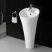 Умывальник CeramaLux WK8100-1, Напольный, Круглая, Белый, Фаянс Умывальник CeramaLux WK8100-1, Напольный, Круглая, Белый, Фаянс