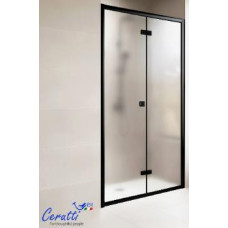 Душевая дверь Ceruttispa BELLA D91BF 90х195, Черный, Складные, Стекло