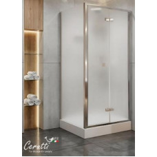 Душевая кабина Ceruttispa BELLA90F 90х90, Серебристый, Квадратная, Акрил