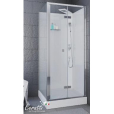 Душевая кабина Ceruttispa BELLA90T 90х90, Хром, Стекло