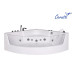 Ванна Ceruttispa C-401A 150х150, четверть круга, белый глянцевый, акрил, гидромассаж, угловая Ванна Ceruttispa C-401A 150х150, четверть круга, белый глянцевый, акрил, гидромассаж, угловая