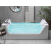 Ванна Ceruttispa C-453A 180х80, прямоугольная, белый глянцевый, акрил, гидромассаж, пристенная Ванна Ceruttispa C-453A 180х80, прямоугольная, белый глянцевый, акрил, гидромассаж, пристенная