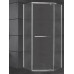 Душевой уголок Ceruttispa CHIKA ZP101T 100х100, Распашная, Стекло прозрачное, Хром