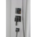 Душевая кабина Ceruttispa Chika CHIKA901T 90х90, Хром, Стекло белый, Пятиугольная, ABS-пластик Душевая кабина Ceruttispa Chika CHIKA901T 90х90, Хром, Стекло белый, Пятиугольная, ABS-пластик