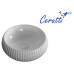 Раковина Ceruttispa CR0007 40,5х40,5, Накладная, Круглая, ребристая, Белый, Керамика отверстие под
