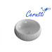 Раковина Ceruttispa CR0007 40,5х40,5, Накладная, Круглая, ребристая, Белый, Керамика отверстие под