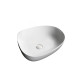 Раковина Ceruttispa Aco CR0044C 55х42, Накладная, Асимметричная, Белый, Керамика отверстие под Раковина Ceruttispa Aco CR0044C 55х42, Накладная, Асимметричная, Белый, Керамика отверстие под