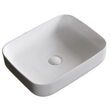 Раковина Ceruttispa Aco CR0084 50х40, Накладная, Прямоугольная, Белый, Керамика отверстие под