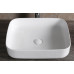 Раковина Ceruttispa Aco CR0084 50х40, Накладная, Прямоугольная, Белый, Керамика отверстие под