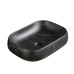 Раковина Ceruttispa Aco CR0086 MMB1 56,5х40, Накладная, Прямоугольная, Черный мрамор матовый, Керамика отверстие под