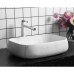 Раковина Ceruttispa Aco CR0086 MMW1 56,5х40, Накладная, Прямоугольная, Белый мрамор матовый, Керамика отверстие под