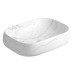 Раковина Ceruttispa Aco CR0086 MMW2 56,5х40, Накладная, Прямоугольная, Белый мрамор матовый, Керамика отверстие под Раковина Ceruttispa Aco CR0086 MMW2 56,5х40, Накладная, Прямоугольная, Белый мрамор матовый, Керамика отверстие под