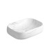 Раковина Ceruttispa Aco CR0086 MMW2 56,5х40, Накладная, Прямоугольная, Белый мрамор матовый, Керамика отверстие под Раковина Ceruttispa Aco CR0086 MMW2 56,5х40, Накладная, Прямоугольная, Белый мрамор матовый, Керамика отверстие под