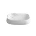 Раковина Ceruttispa Aco CR0086 MMW2 56,5х40, Накладная, Прямоугольная, Белый мрамор матовый, Керамика отверстие под Раковина Ceruttispa Aco CR0086 MMW2 56,5х40, Накладная, Прямоугольная, Белый мрамор матовый, Керамика отверстие под