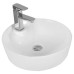 Раковина Ceruttispa Aco CR0090 44х44, Накладная, Круглая, Белый, Керамика отверстие под
