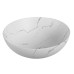 Раковина Ceruttispa Barbaria Aria CR3301MWM2 40х40, Накладная, Круглая, Мрамор матовый белый, Керамика отверстие под