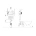 Унитаз Ceruttispa CR333, Угловая, Латунь