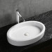Раковина Ceruttispa CR7045 63х41,5, Накладная, Овальная, Белый, Керамика отверстие под