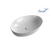 Раковина Ceruttispa CR8023 61х41, Накладная, Овальная, Белый, Керамика отверстие под Раковина Ceruttispa CR8023 61х41, Накладная, Овальная, Белый, Керамика отверстие под